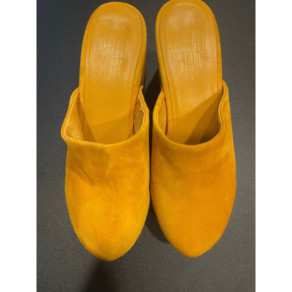 Charlotte Stone Clog - Marlo, Yellow Size 7